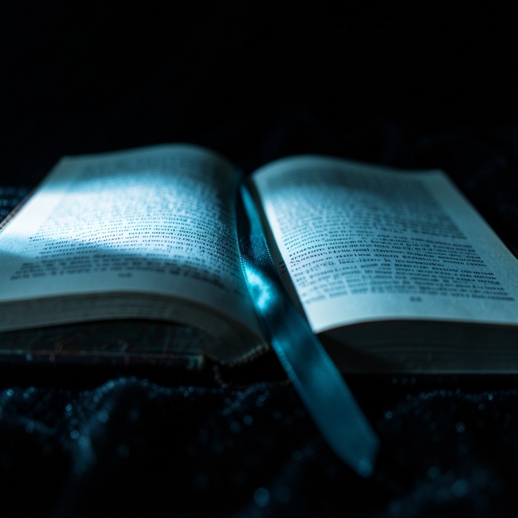 A thick printed deep-dive report open under a reading lamp, margins full of notes